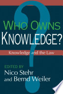 Who Owns Knowledge?, Knowledge and the Law