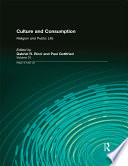 Culture and Consumption