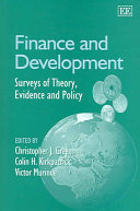 Finance and Development, Surveys of Theory, Evidence and Policy