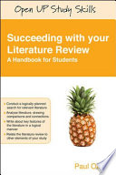 Succeeding with Your Literature Review: A Handbook for Students