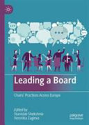 Leading a Board, Chairs’ Practices Across Europe