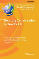 Boosting Collaborative Networks 4.0, 21st IFIP WG 5.5 Working Conference on Virtual Enterprises, PRO-VE 2020, Valencia, Spain, November 23–25, 2020, Proceedings
