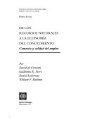 De los recursos naturales a la economía del conocimiento, comercio y calidad del empleo