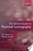 The Oxford Guide to Practical Lexicography